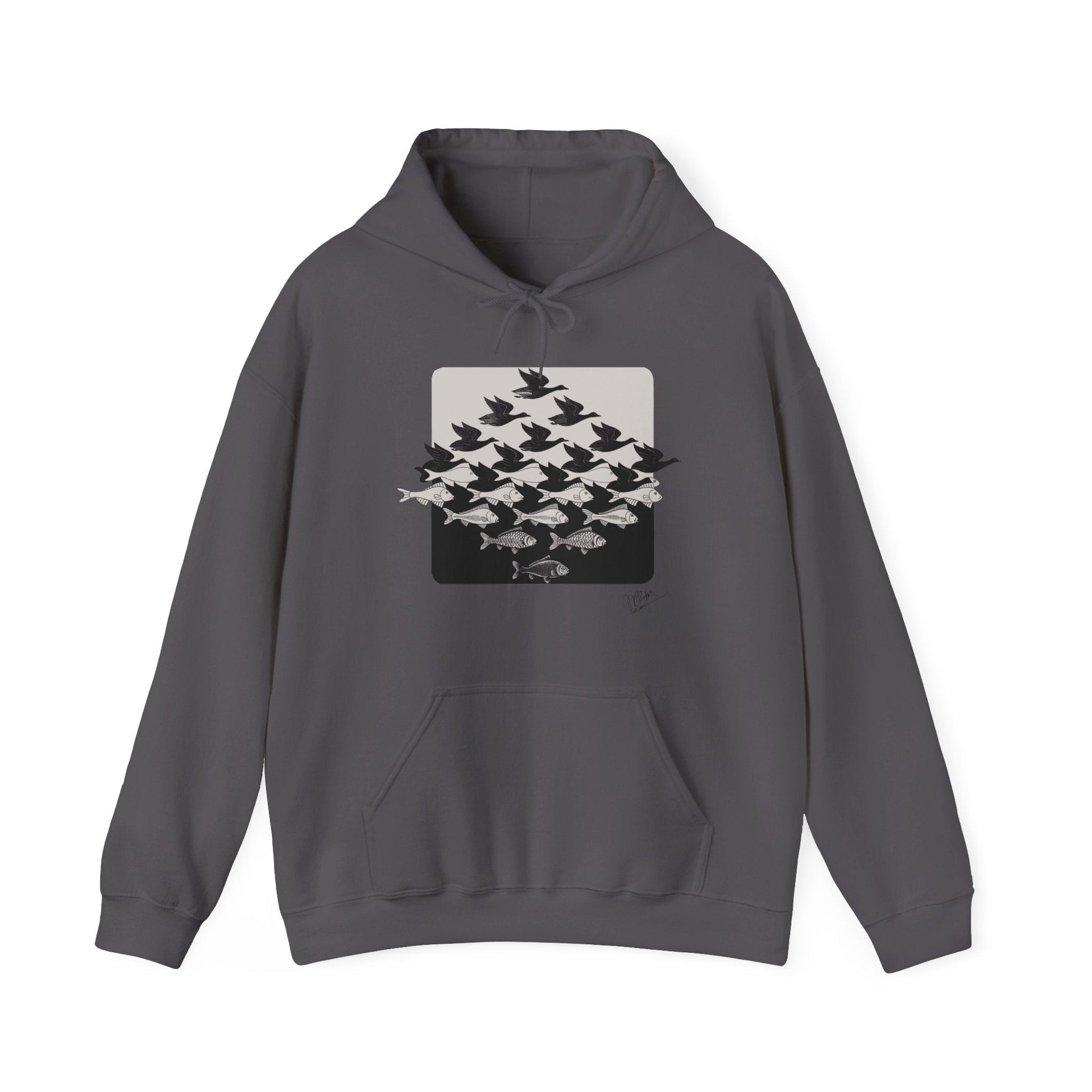 M.C. Escher Sky and Water 1938 Hoodie - Greatest Artists - Harvey Ltd