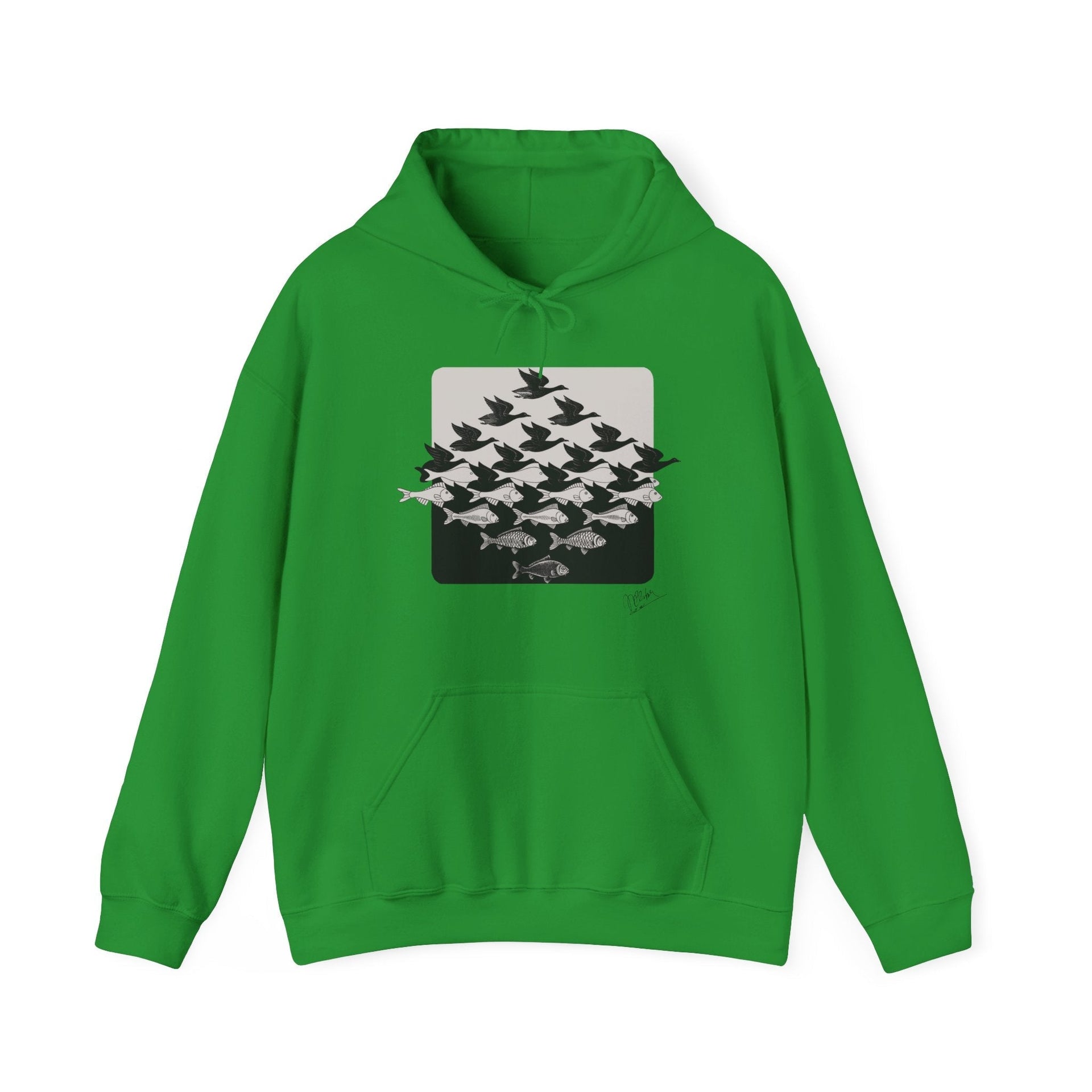 M.C. Escher Sky and Water 1938 Hoodie - Greatest Artists - Harvey Ltd