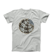 M.C. Escher Sphere Surface With Fish T-shirt - Greatest Artists - Harvey Ltd