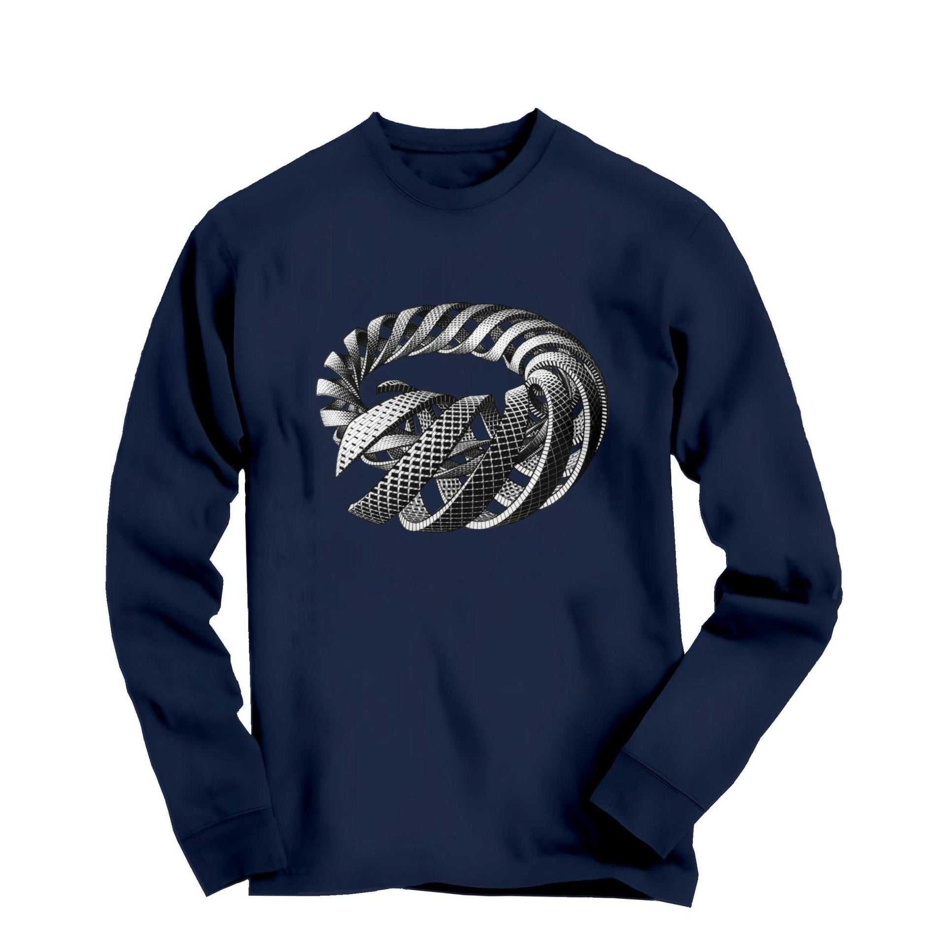 M.C. Escher Spirals Art Long Sleeve Tee - Greatest Artists - Harvey Ltd