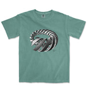 M.C. Escher Spirals Garment - Dyed T-Shirt - Greatest Artists - Harvey Ltd