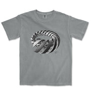 M.C. Escher Spirals Garment - Dyed T-Shirt - Greatest Artists - Harvey Ltd