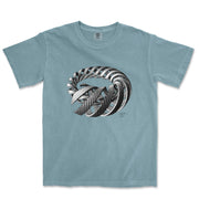 M.C. Escher Spirals Garment - Dyed T-Shirt - Greatest Artists - Harvey Ltd