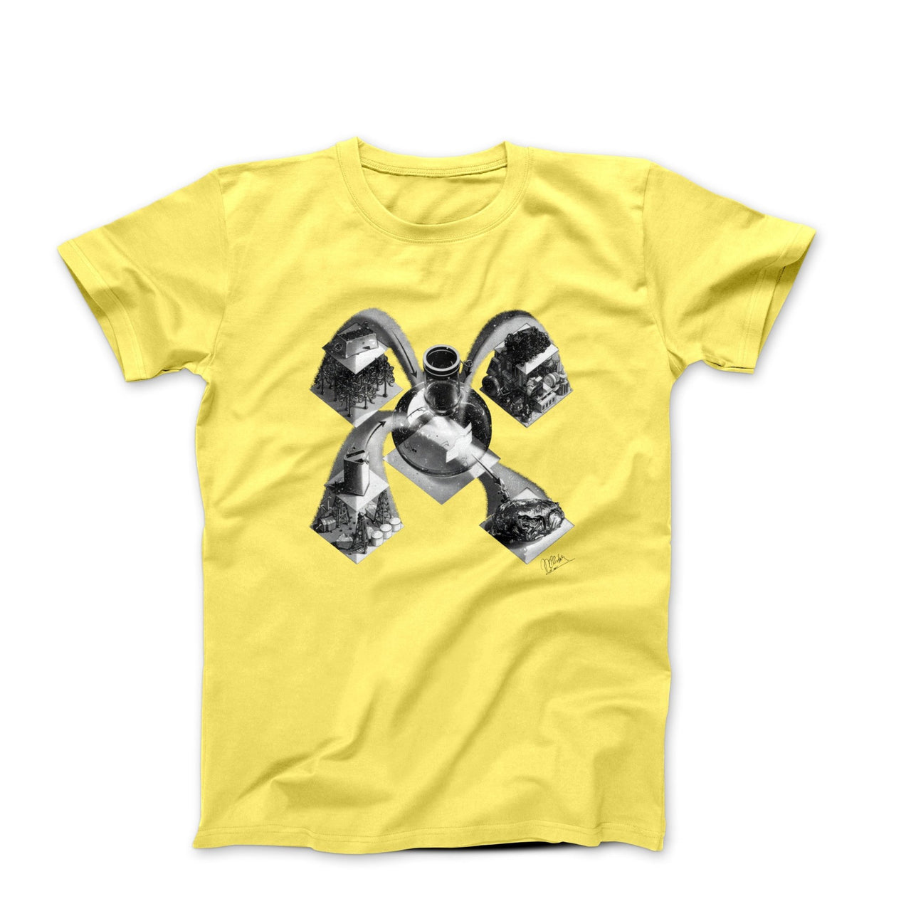 M.C. Escher Synthesis (1948) Artwork T-shirt - Greatest Artists - Harvey Ltd