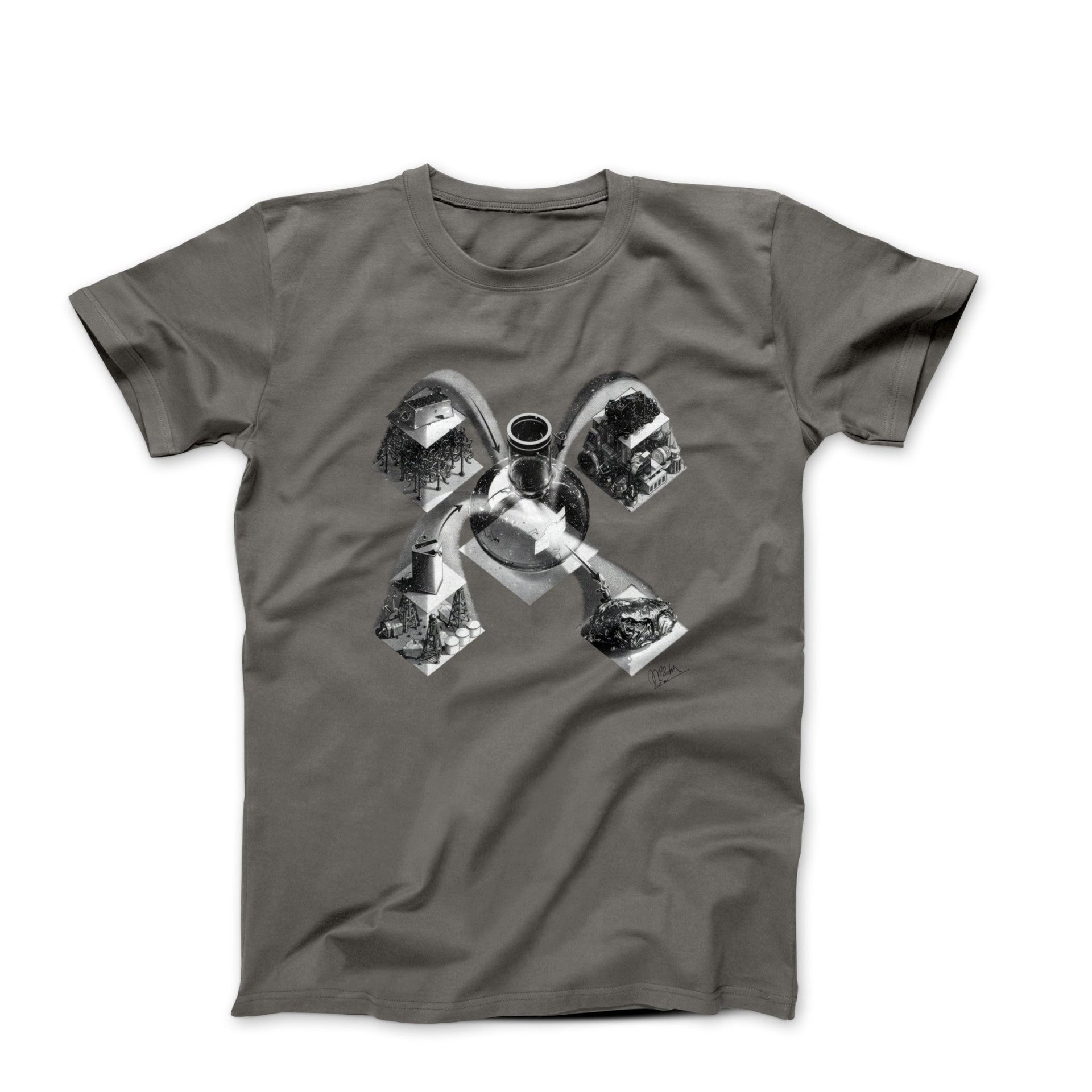 M.C. Escher Synthesis (1948) Artwork T-shirt - Greatest Artists - Harvey Ltd