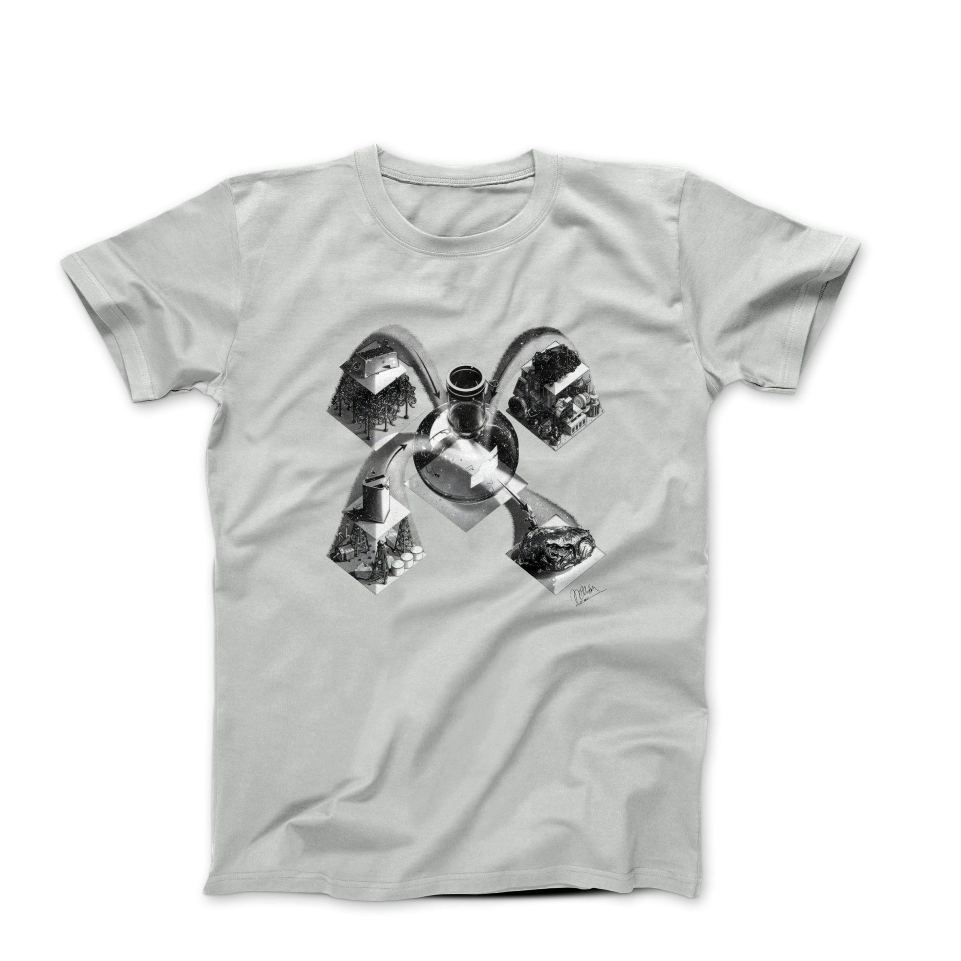 M.C. Escher Synthesis (1948) Artwork T-shirt - Greatest Artists - Harvey Ltd