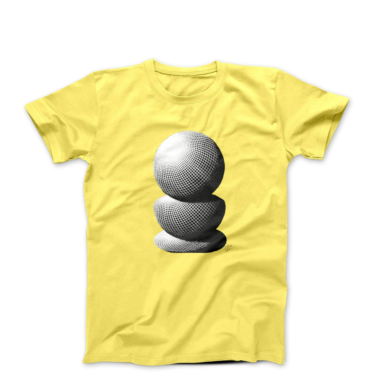 M.C. Escher Three Spheres (1946) Artwork T-shirt - Greatest Artists - Harvey Ltd