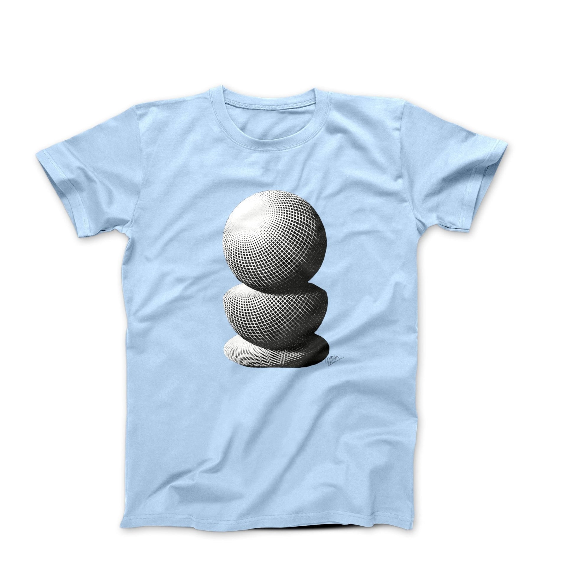 M.C. Escher Three Spheres (1946) Artwork T-shirt - Greatest Artists - Harvey Ltd