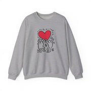 Men Holding Heart Street Art Sweatshirt - Street, Pop & Media Art - Harvey Ltd