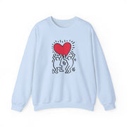 Men Holding Heart Street Art Sweatshirt - Street, Pop & Media Art - Harvey Ltd