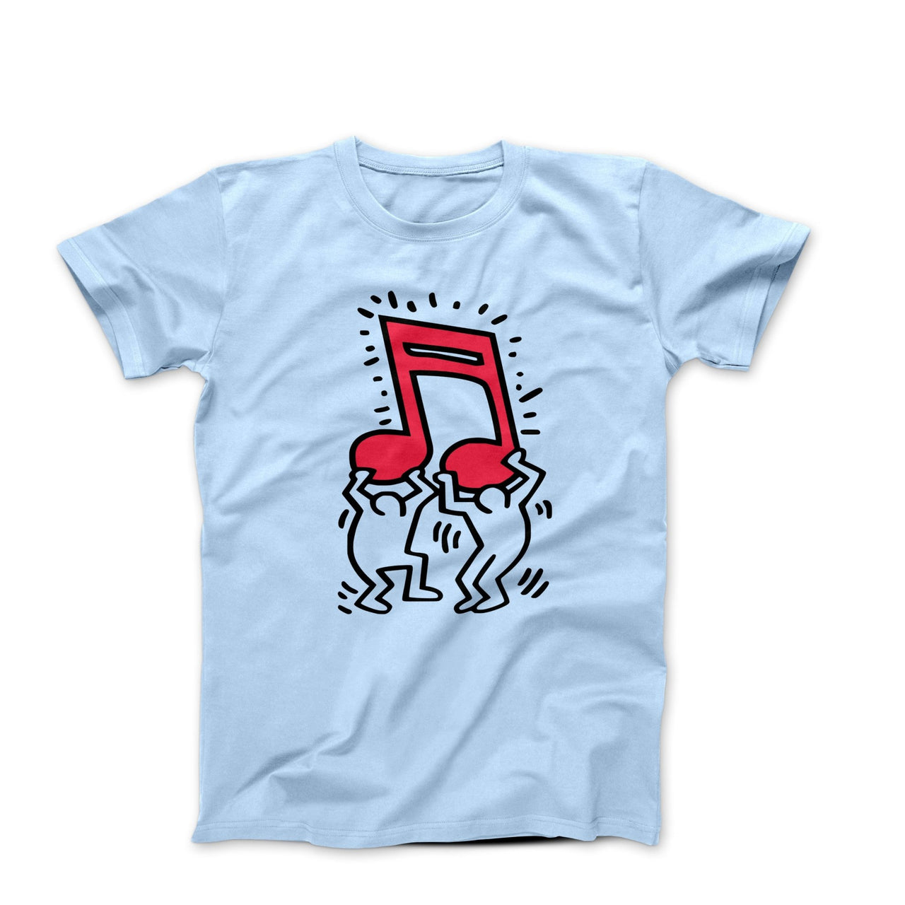 Men Holding Music Pop Art T-shirt - Street, Pop & Media Art - Harvey Ltd