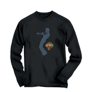 Miles Davis With His Trumpet Long Sleeve Tee - Comics, Movies & Music - Harvey Ltd