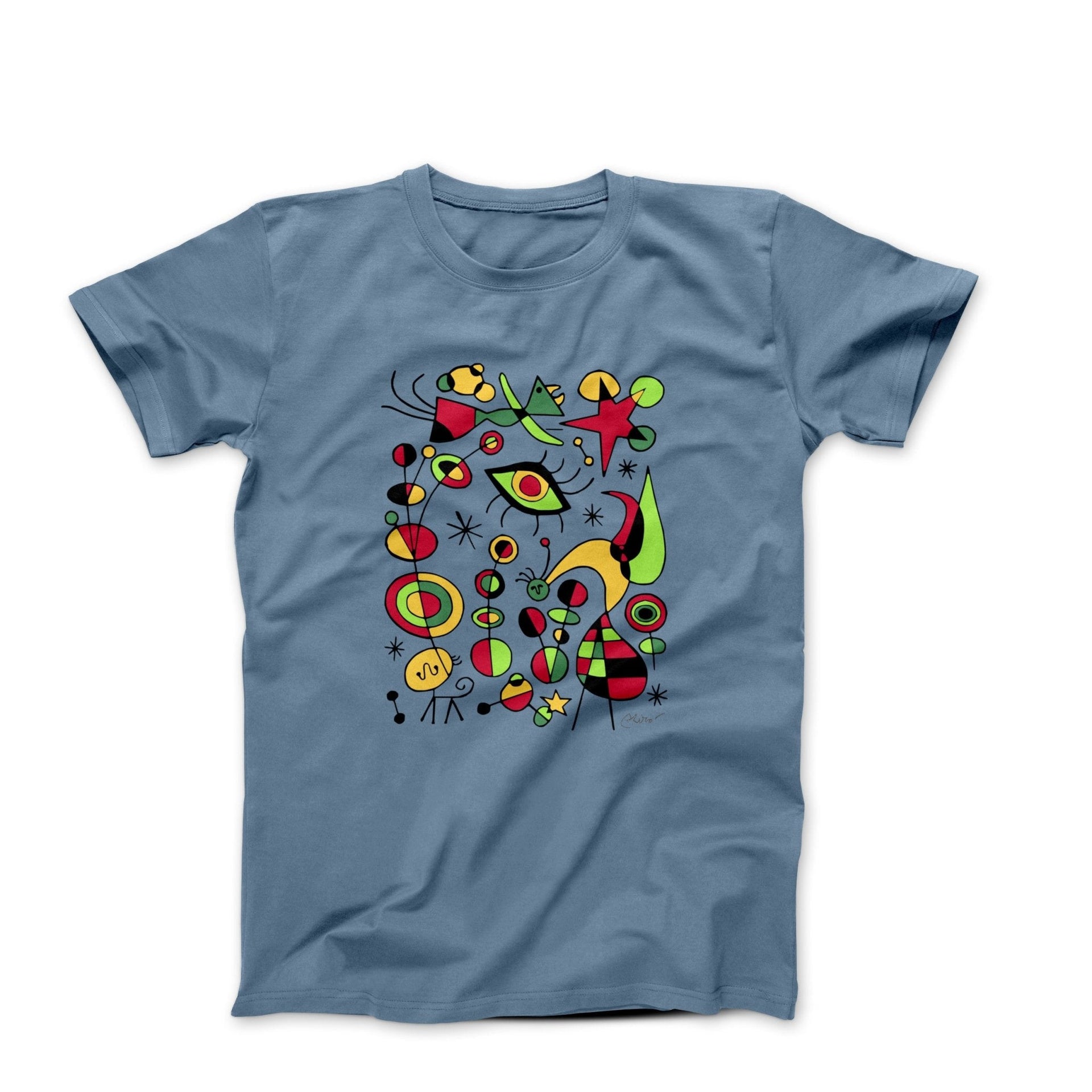 Miró Colorful Fish Artwork T-Shirt - Greatest Artists - Harvey Ltd