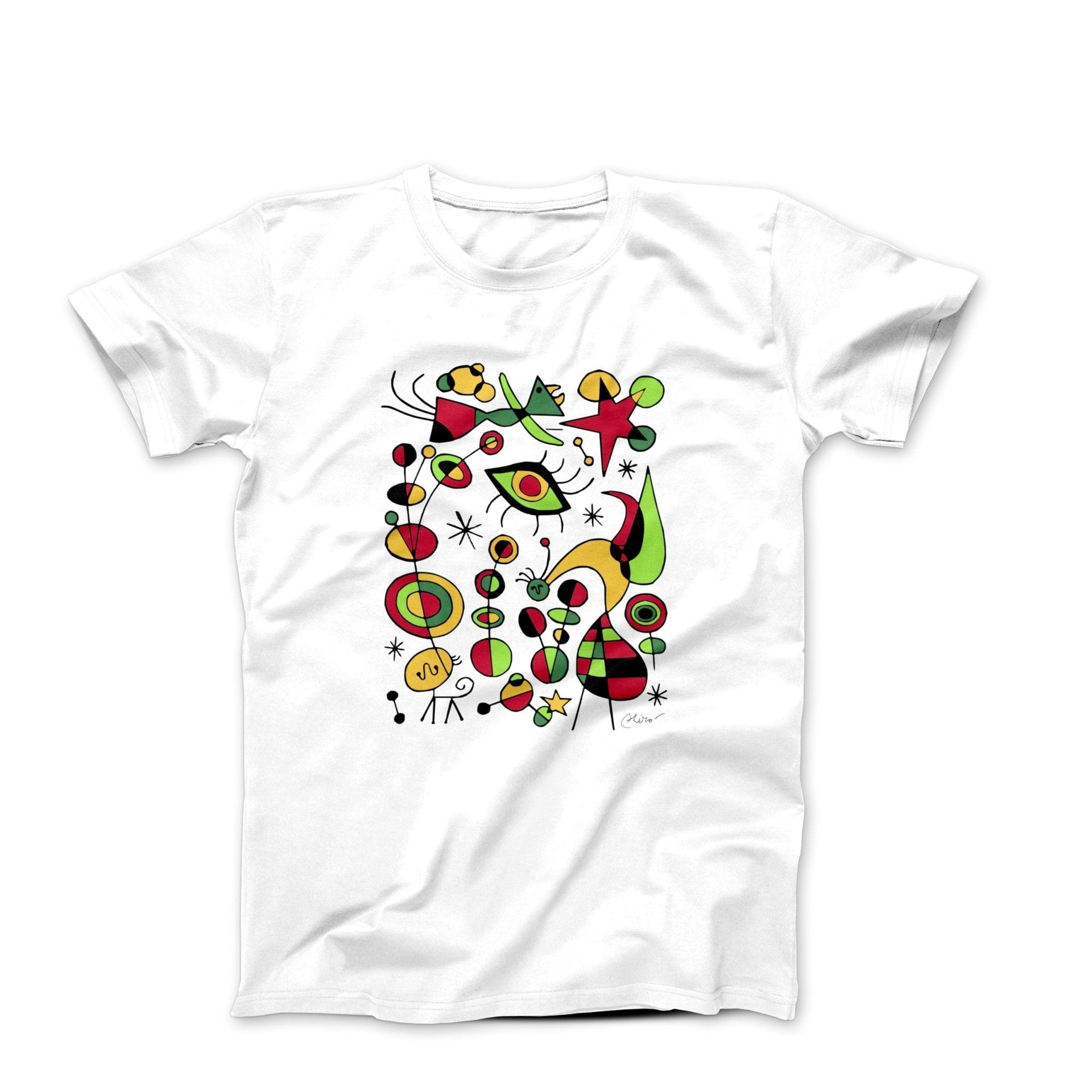 Miró Colorful Fish Artwork T-Shirt - Greatest Artists - Harvey Ltd