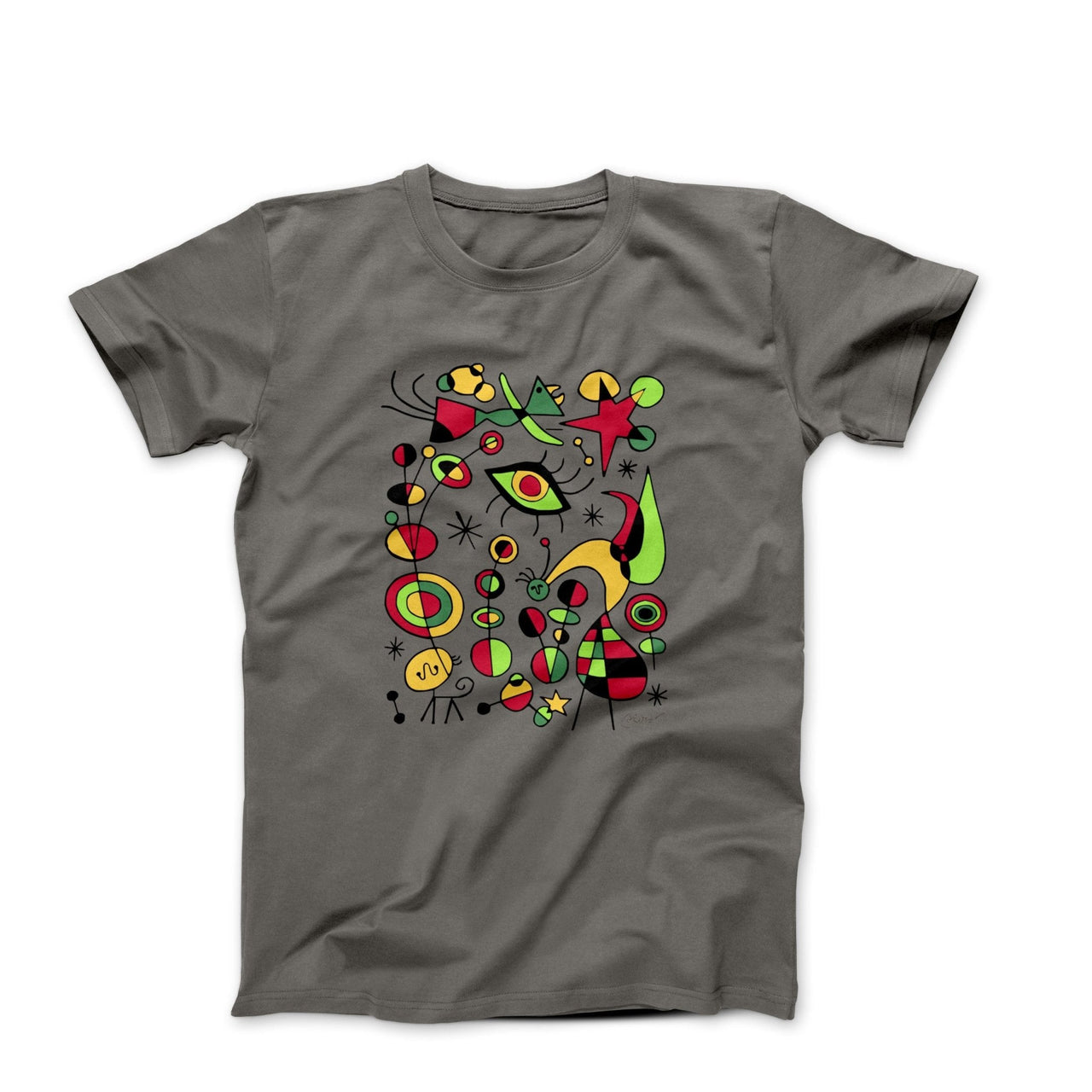 Miró Colorful Fish Artwork T-Shirt - Greatest Artists - Harvey Ltd