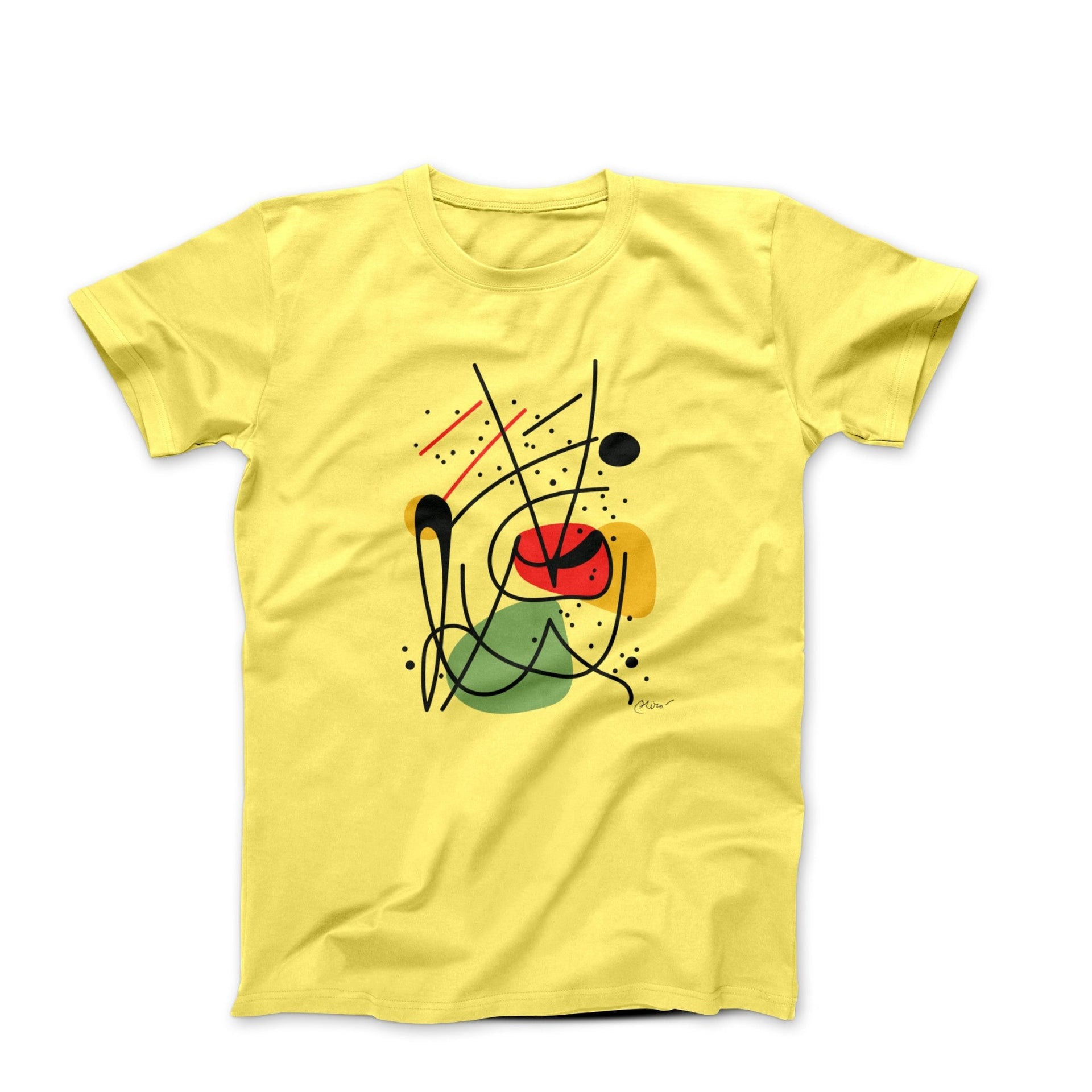 Miró Lithograph 1944 Abstract T-Shirt - Greatest Artists - Harvey Ltd
