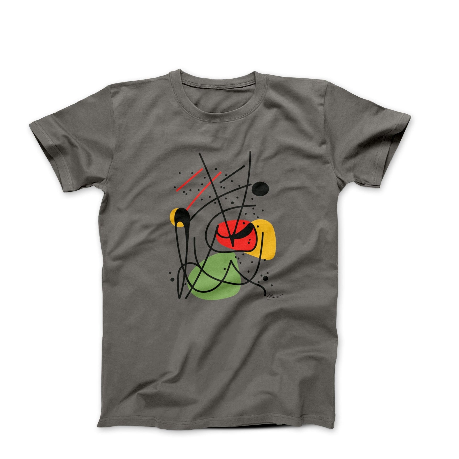 Miró Lithograph (1944) Abstract T-Shirt - Greatest Artists - Harvey Ltd