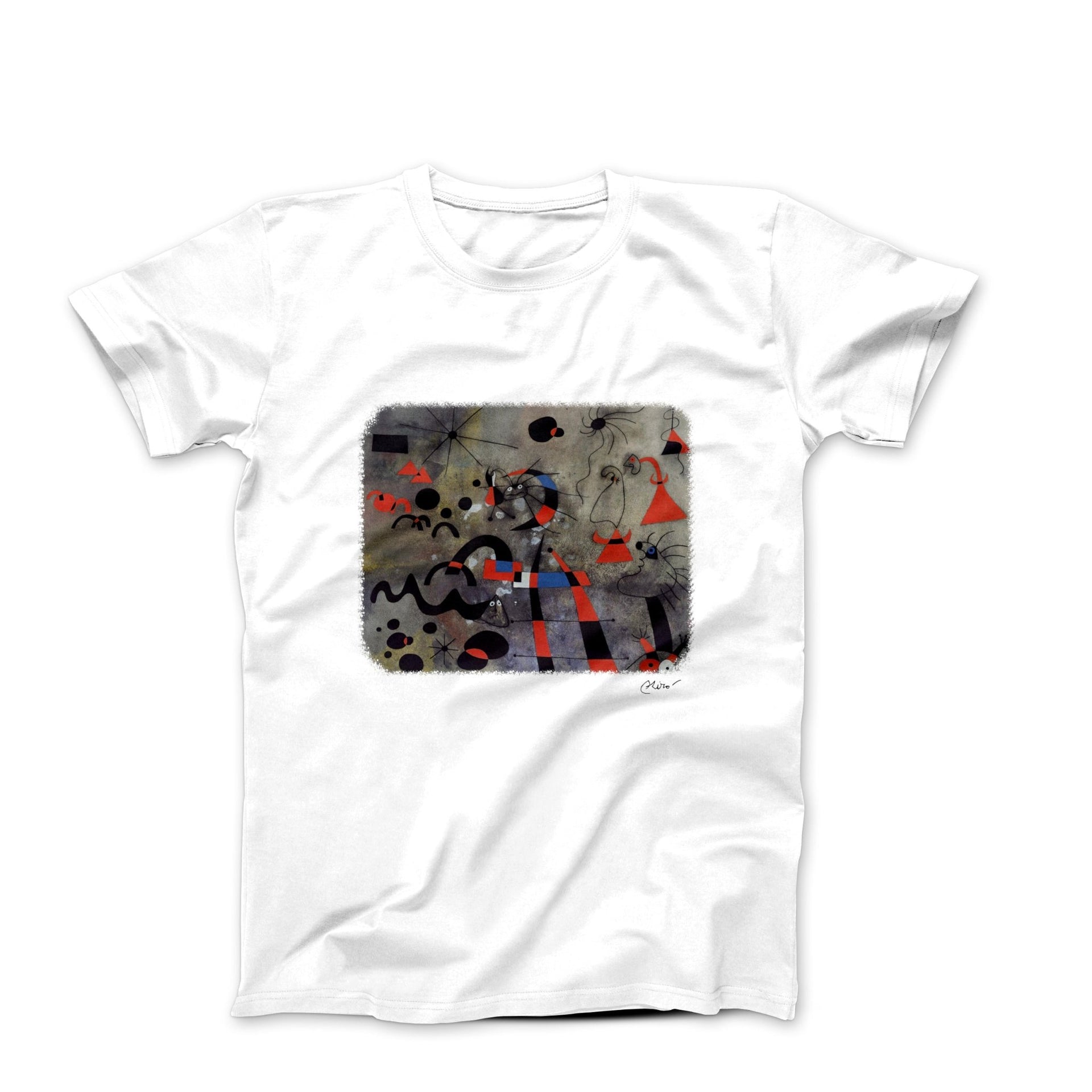 Miró The Escape Ladder 1940 Artwork T-Shirt - Greatest Artists - Harvey Ltd