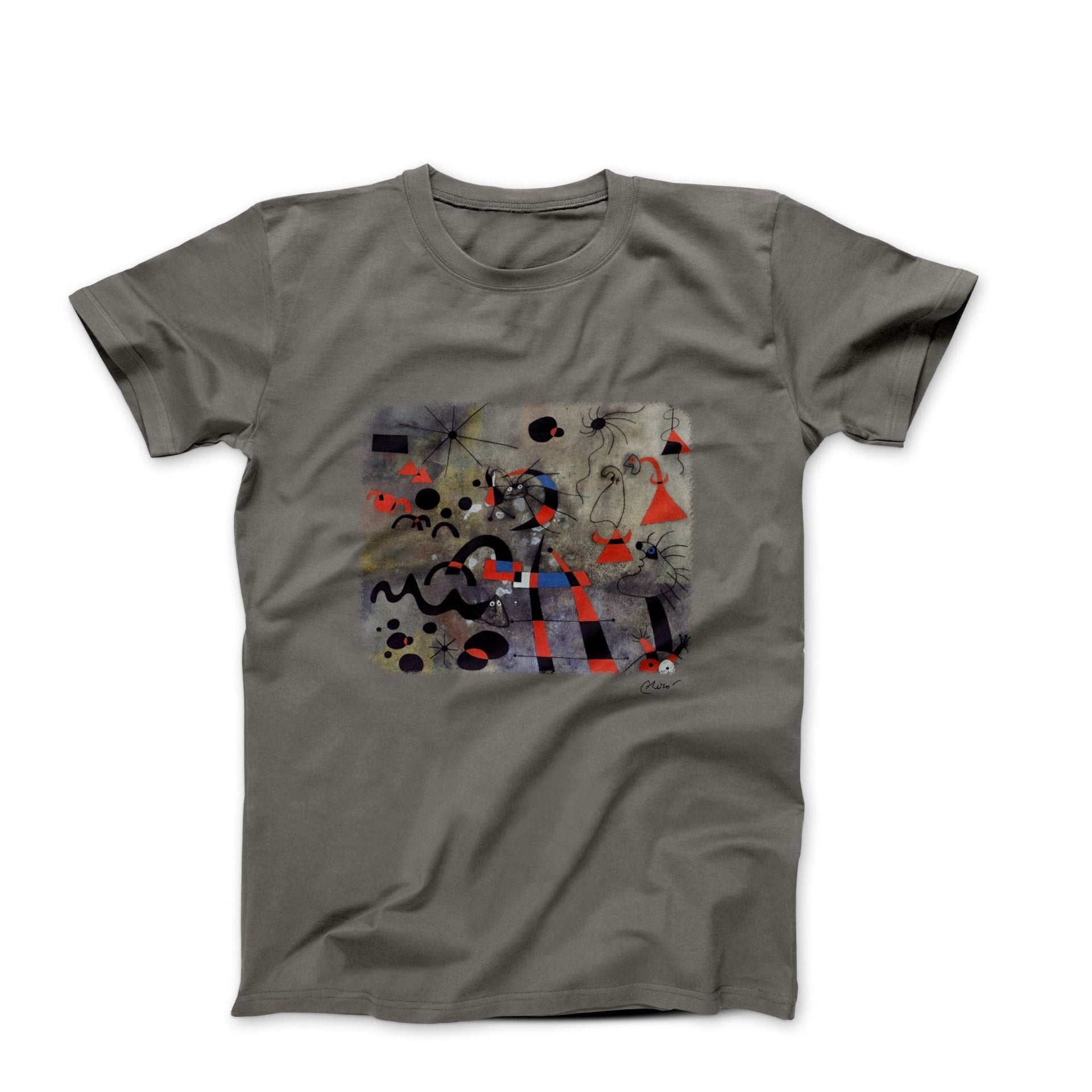 Miró The Escape Ladder 1940 Artwork T-Shirt - Greatest Artists - Harvey Ltd