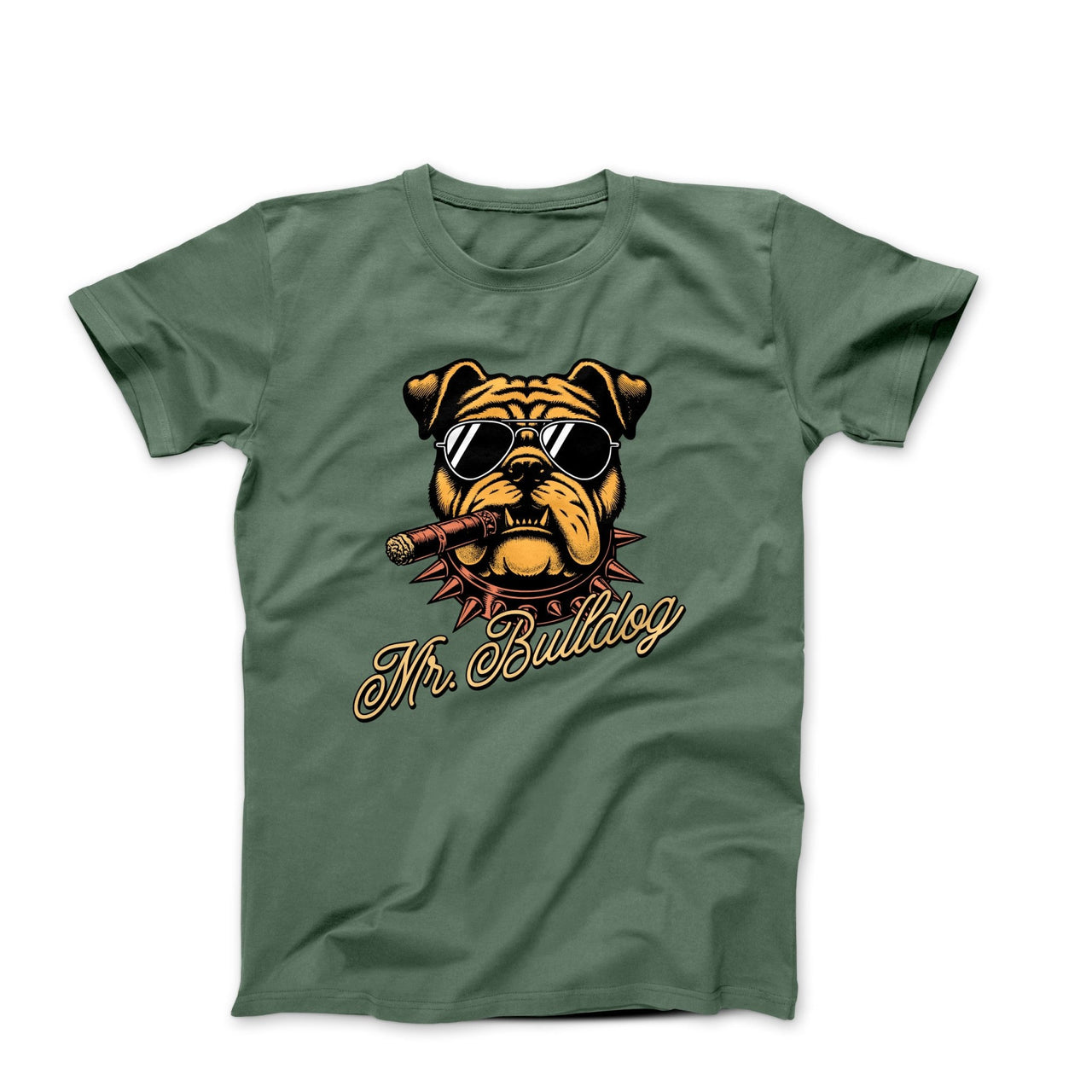 Mr. Bulldog Character Illustration T-shirt - Pets - Harvey Ltd