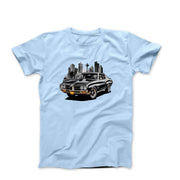 Muscle Car Cityscape Illustration T-shirt - Cars, Trucks & Cycles - Harvey Ltd