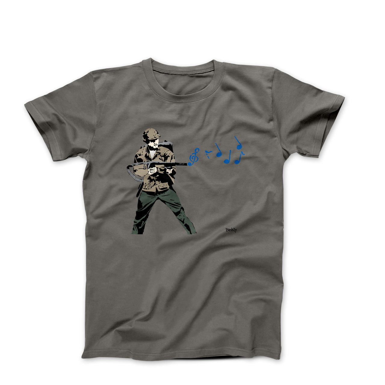 Banksy Music Soldier Street Art T-shirt - Street, Pop & Media Art - Harvey Ltd