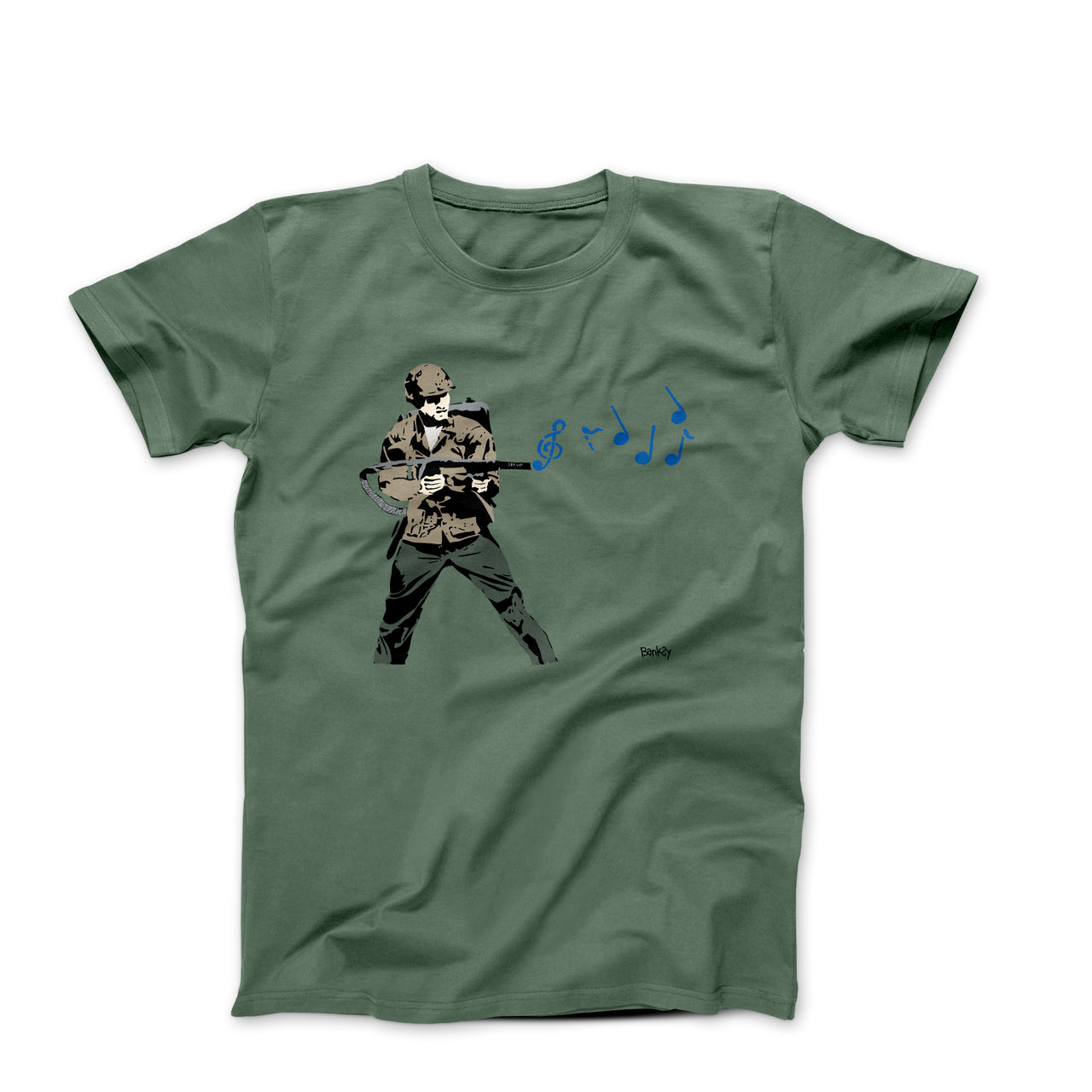 Banksy Music Soldier Street Art T-shirt - Street, Pop & Media Art - Harvey Ltd