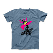 Niki de Saint Phalle Pink Woman On Bicycle (1993) Art T-shirt - Clothing - Harvey Ltd