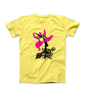 Niki de Saint Phalle Pink Woman On Bicycle (1993) Art T-shirt - Clothing - Harvey Ltd