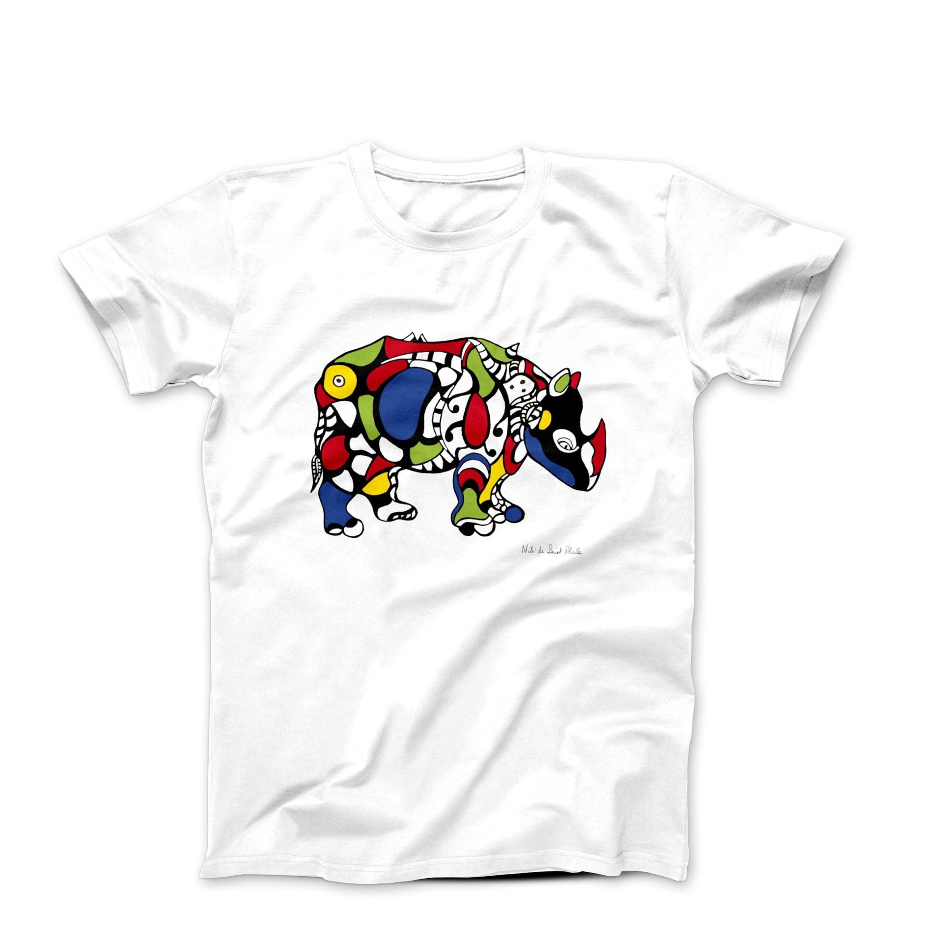 Niki de Saint Phalle Rhinoceros (1998) Art T-shirt - Greatest Artists - Harvey Ltd