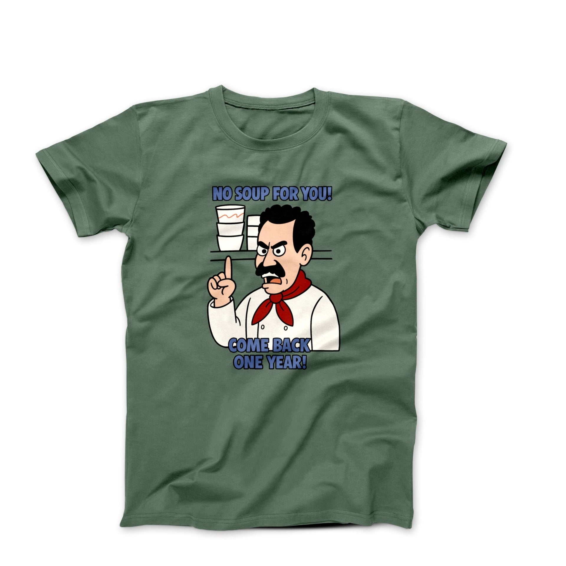 No Soup for You! Illustration T-Shirt - Comics, Movies & Music - Harvey Ltd