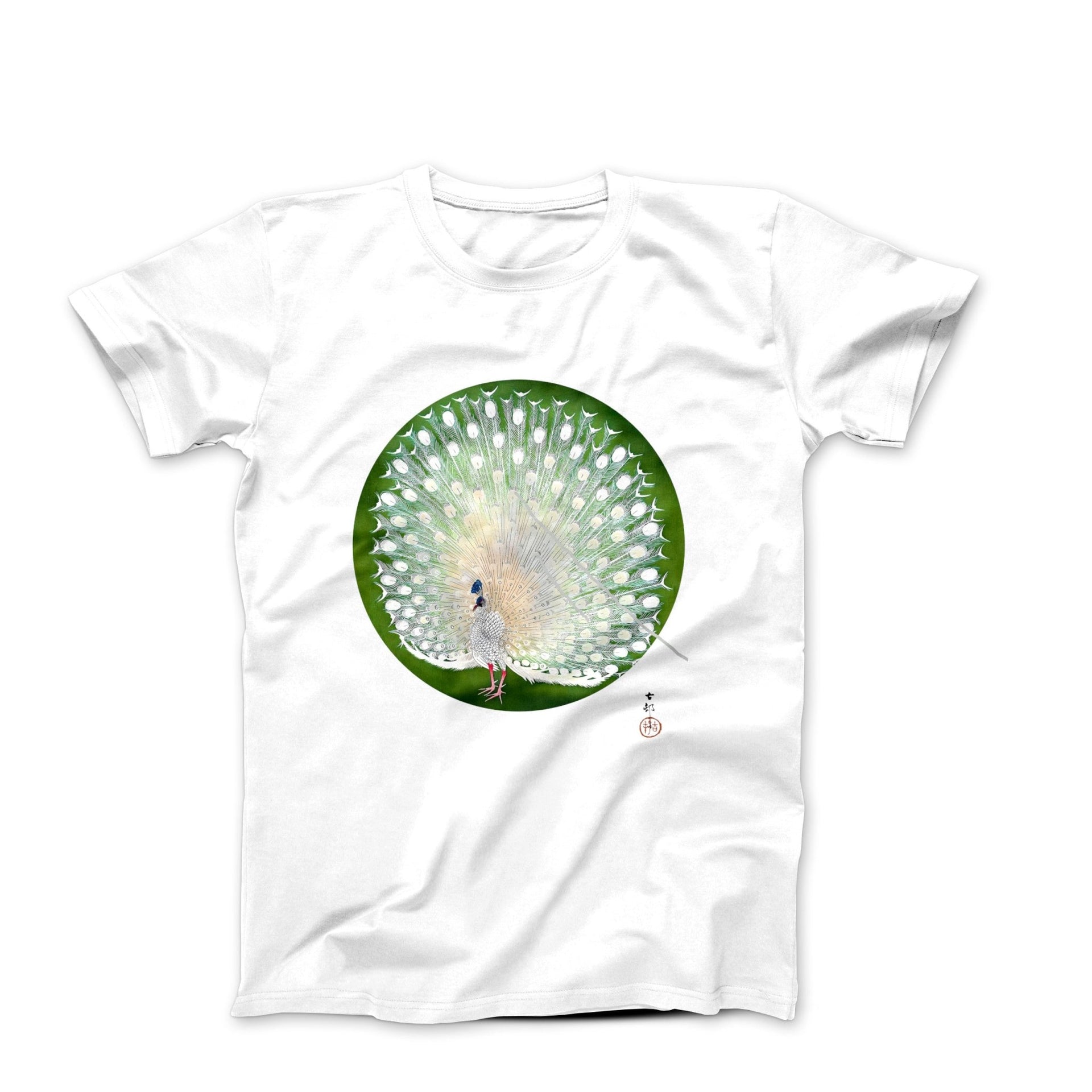 Ohara Koson Peacock (1930) Artwork T-shirt - Clothing - Harvey Ltd