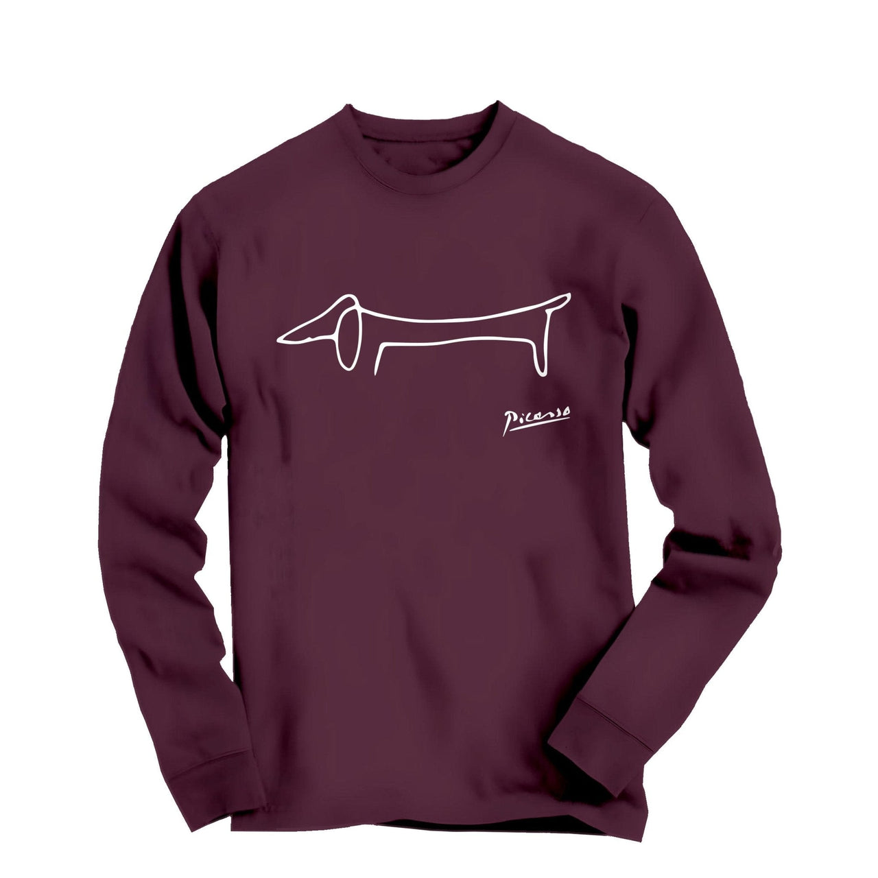 Pablo Picasso Dachshund (Lump) Artwork Long Sleeve Tee - Greatest Artists - Harvey Ltd