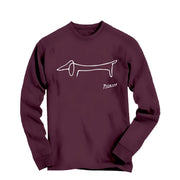 Pablo Picasso Dachshund (Lump) Artwork Long Sleeve Tee - Greatest Artists - Harvey Ltd