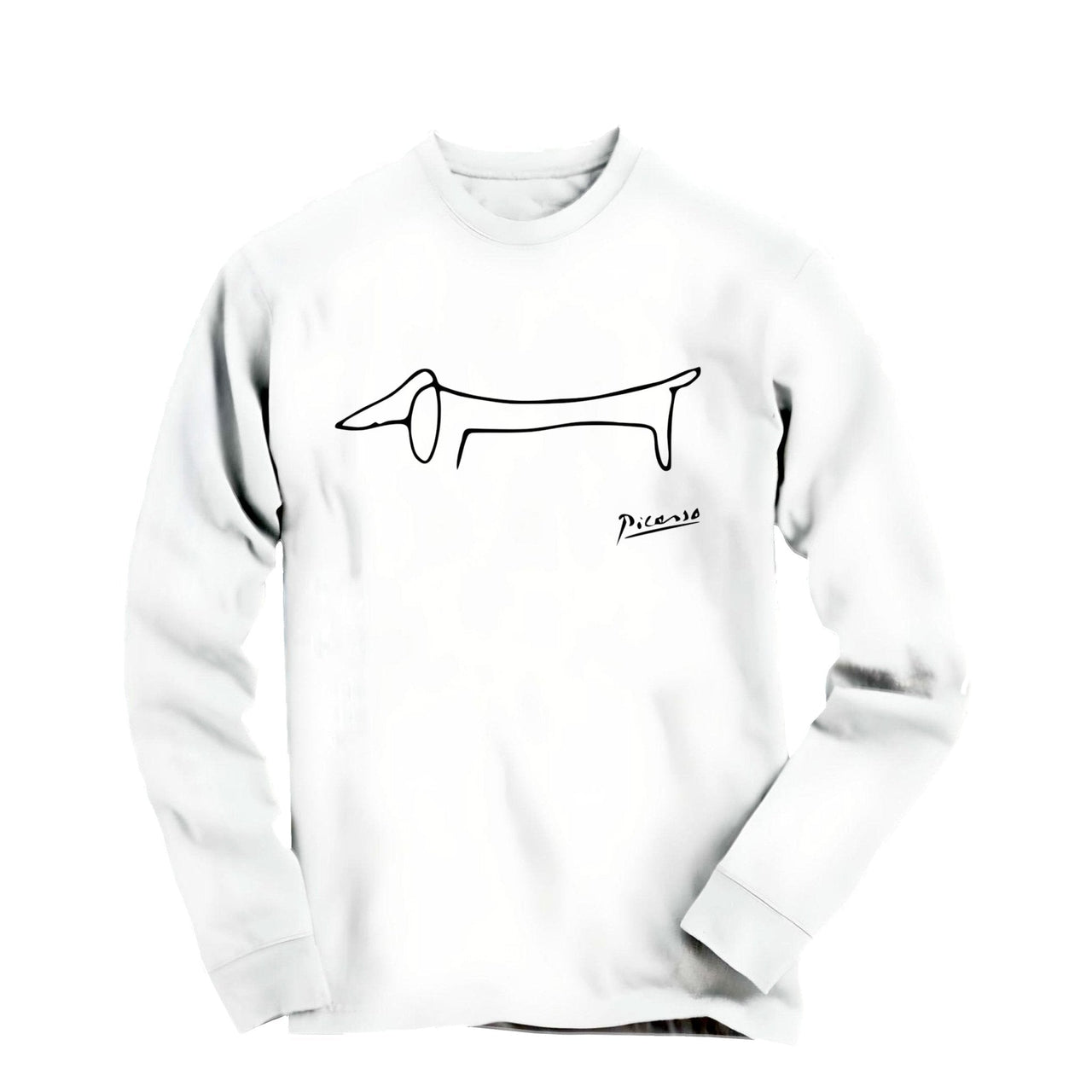 Pablo Picasso Dachshund (Lump) Artwork Long Sleeve Tee - Greatest Artists - Harvey Ltd