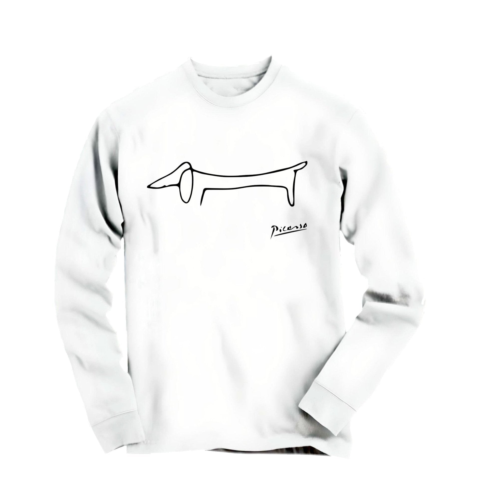 Pablo Picasso Dachshund (Lump) Artwork Long Sleeve Tee - Greatest Artists - Harvey Ltd