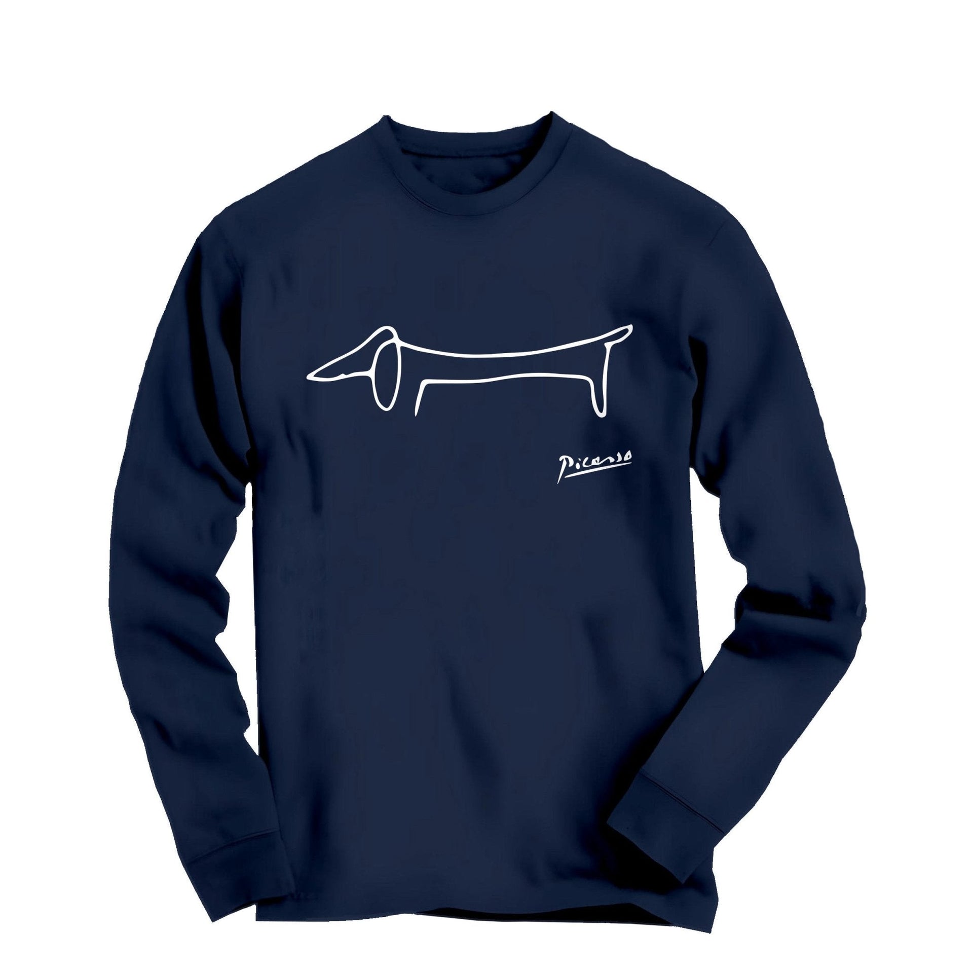 Pablo Picasso Dachshund (Lump) Artwork Long Sleeve Tee - Greatest Artists - Harvey Ltd
