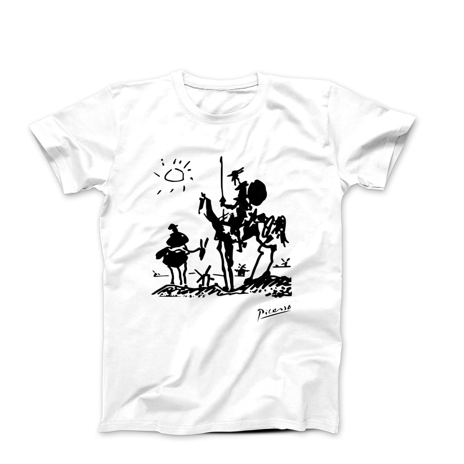 Pablo Picasso Don Quixote of La Mancha (1955) Artwork T-Shirt - Greatest Artists - Harvey Ltd