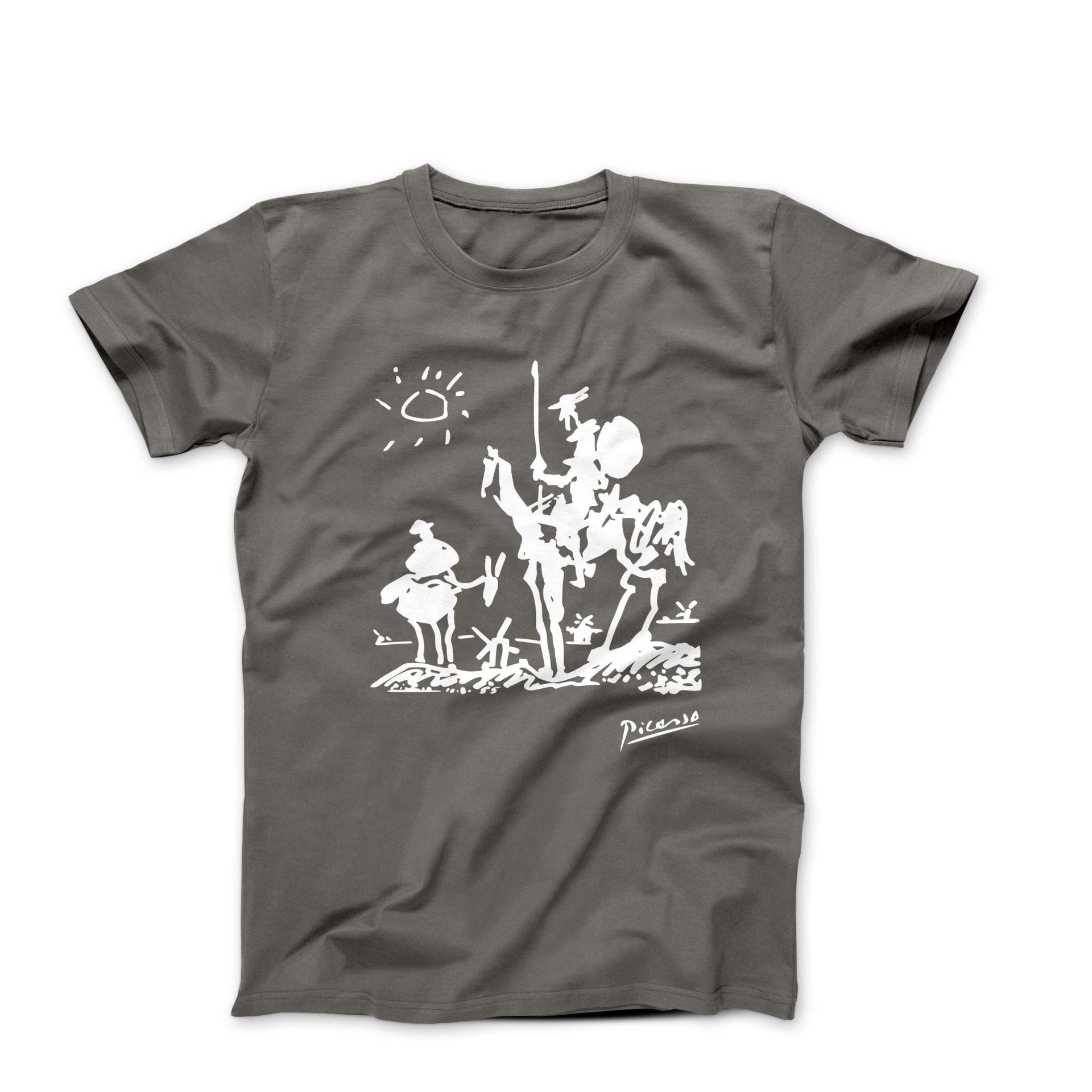 Pablo Picasso Don Quixote of La Mancha (1955) Artwork T-Shirt - Greatest Artists - Harvey Ltd