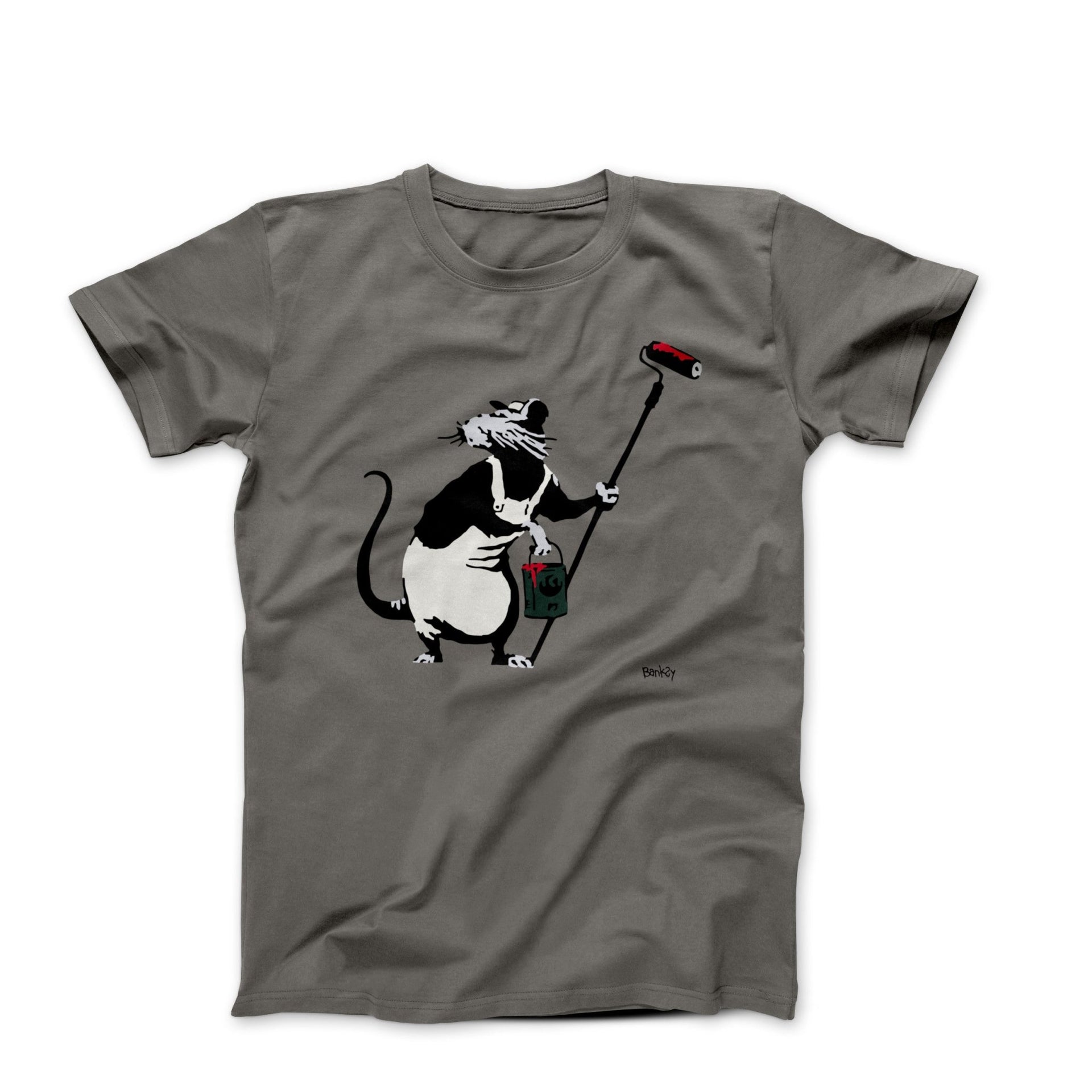 Banksy Painter Rat (2015) Street Art T-shirt - Street, Pop & Media Art - Harvey Ltd