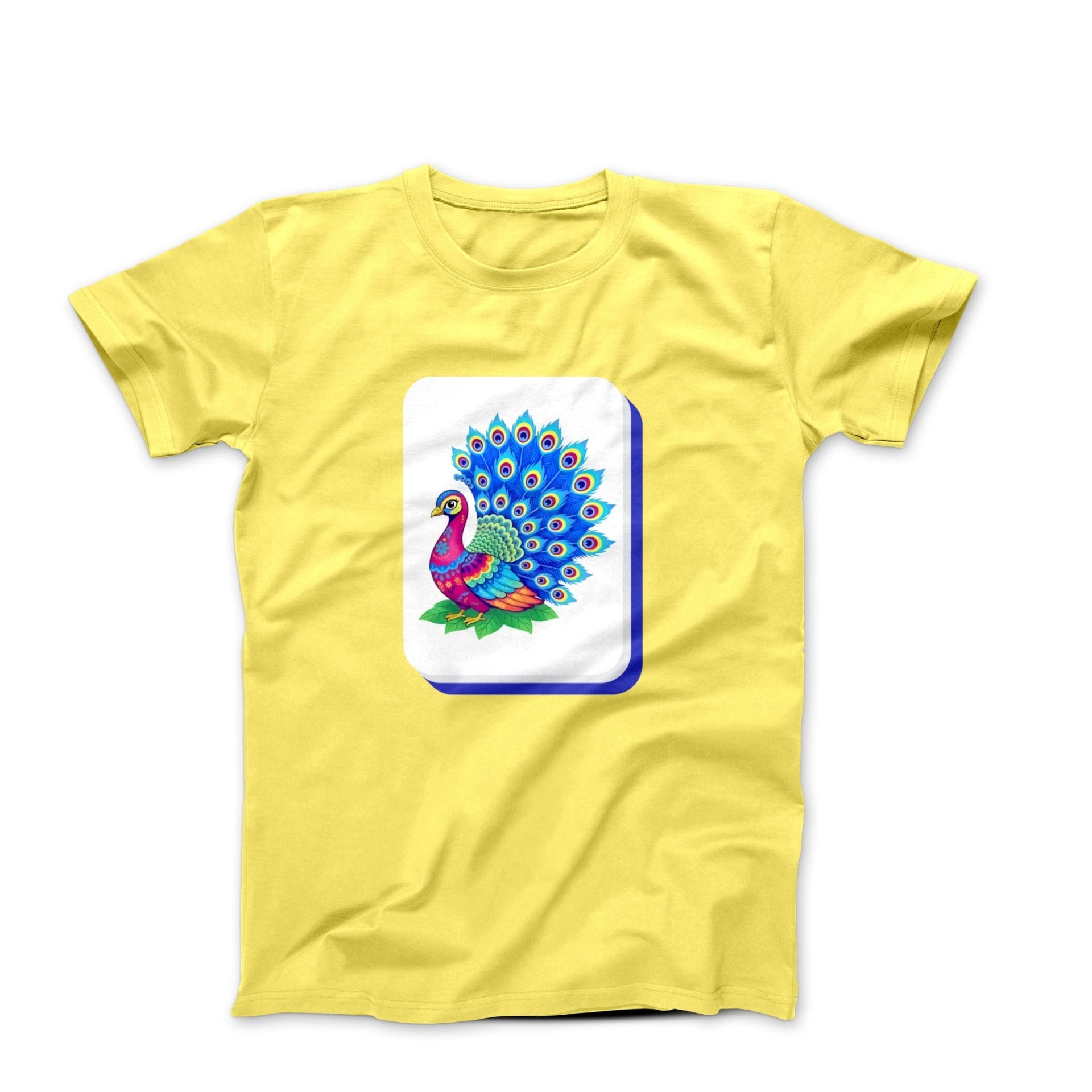 Peacock Mahjong Tile Graphic T-shirt - Humorous, Lifestyle & Others - Harvey Ltd