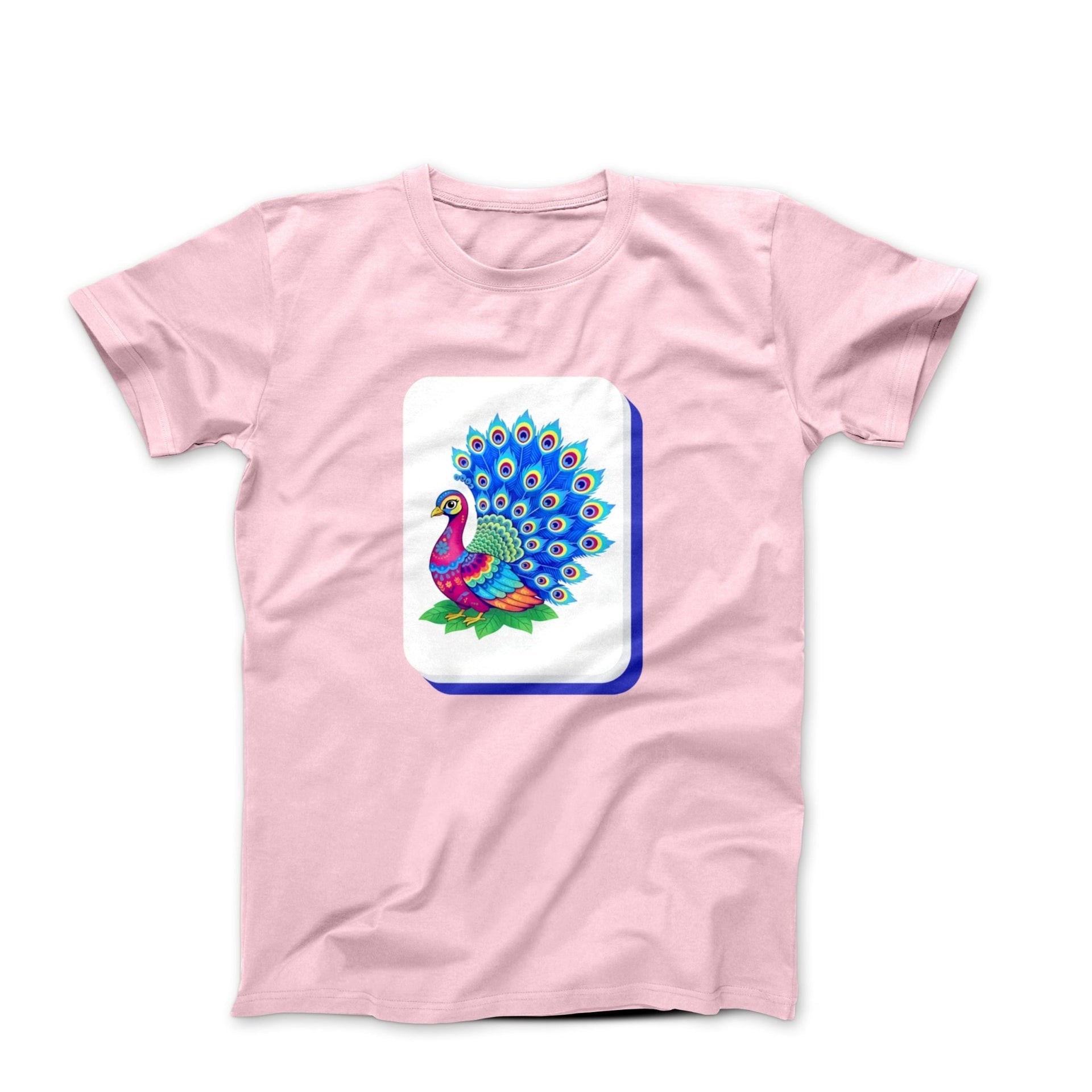 Peacock Mahjong Tile Graphic T-shirt - Humorous, Lifestyle & Others - Harvey Ltd