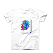 Peacock Mahjong Tile Graphic T-shirt - Humorous, Lifestyle & Others - Harvey Ltd