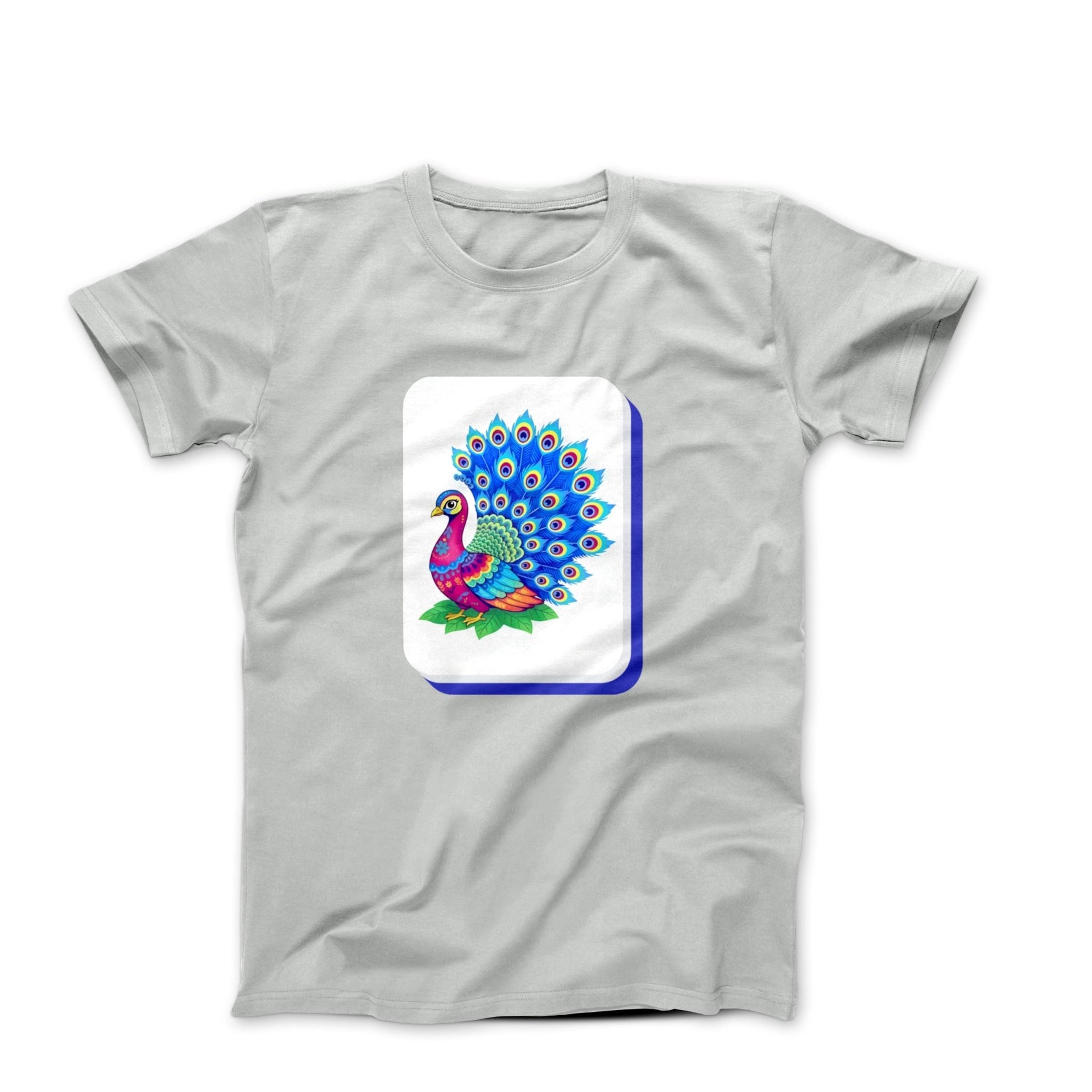 Peacock Mahjong Tile Graphic T-shirt - Humorous, Lifestyle & Others - Harvey Ltd
