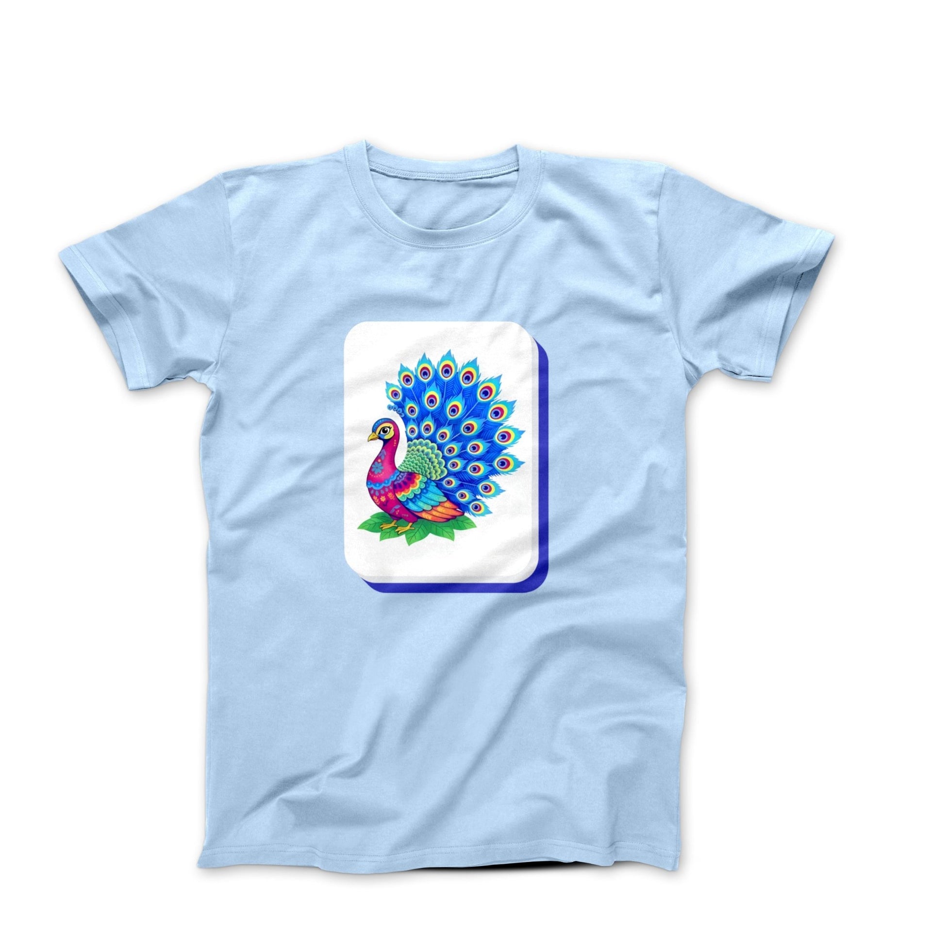 Peacock Mahjong Tile Graphic T-shirt - Humorous, Lifestyle & Others - Harvey Ltd