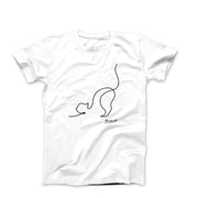 Picasso Cat Line Sketch T-shirt - Greatest Artists - Harvey Ltd