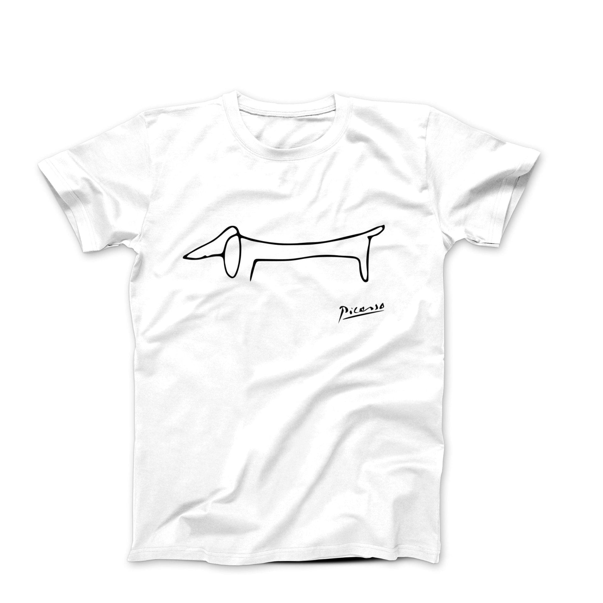 Picasso Dachshund (Lump) Artwork T-Shirt - Greatest Artists - Harvey Ltd