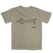 Picasso Dachshund (Lump) Garment - Dyed T-Shirt - Greatest Artists - Harvey Ltd