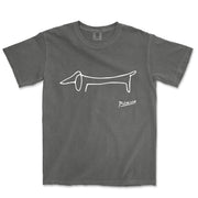Picasso Dachshund (Lump) Garment - Dyed T-Shirt - Greatest Artists - Harvey Ltd