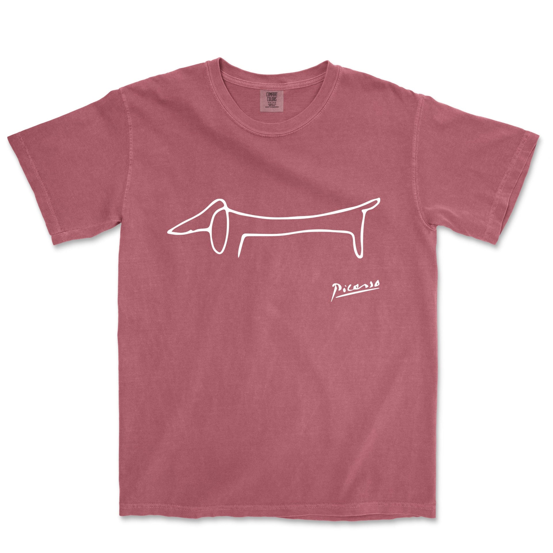 Picasso Dachshund (Lump) Garment - Dyed T-Shirt - Greatest Artists - Harvey Ltd